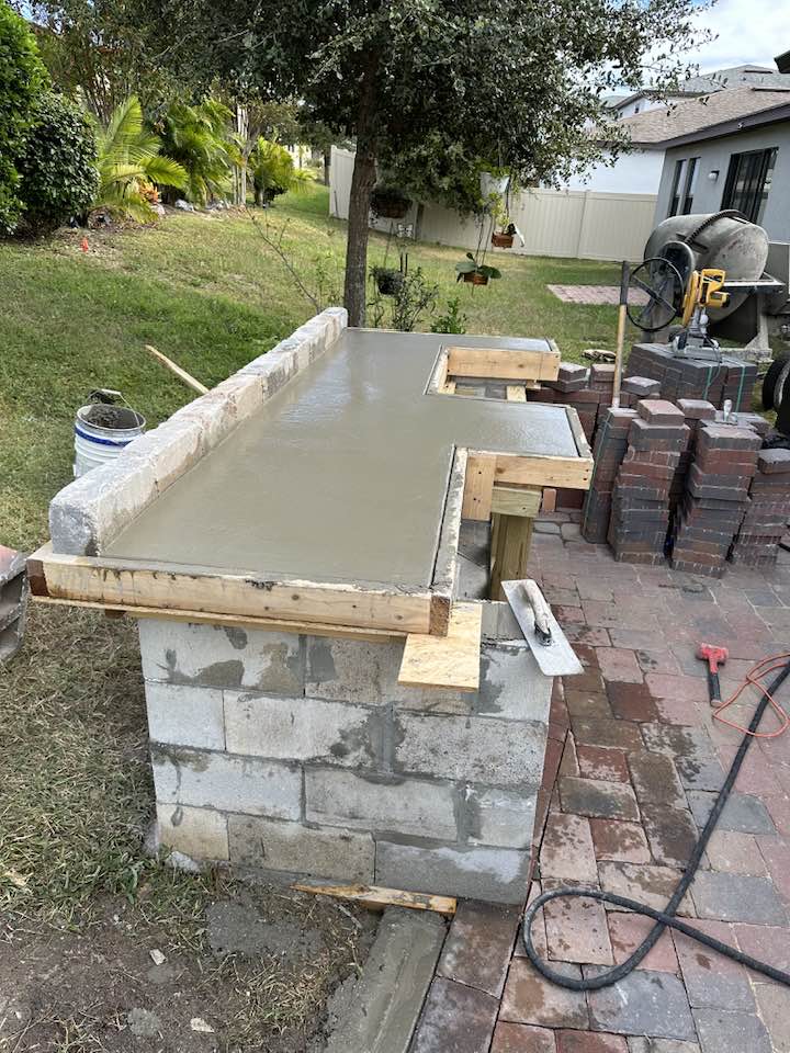 Outdoor grill build